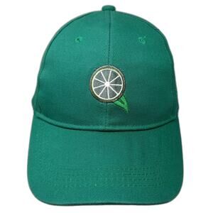 Deep Eddy Vodka Green Baseball Cap Slideback Hat One Size Embroidered Lime Logo